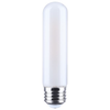 SATCO S21348R1 frosted T10 LED bulb, front view