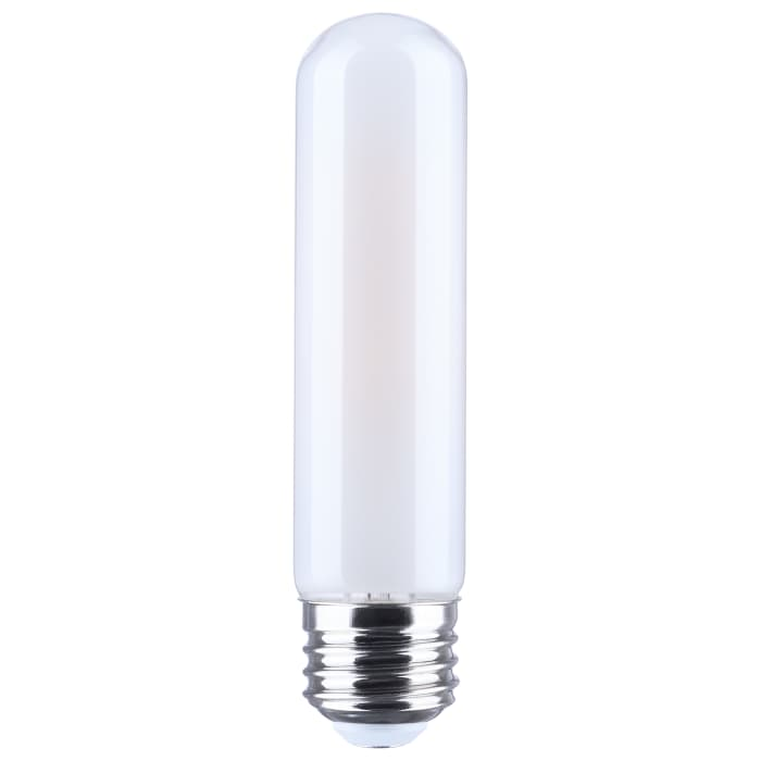 SATCO S21353R1 8W T10 LED Filament Bulb, Frost, 3000K, E26, Dimmable