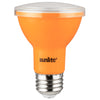 Sunlite 81469 LED PAR20 Colored Recessed Light Bulb - 3 Watt (50w Equivalent) - Medium (E26) Base - Floodlight - ETL Listed - Amber - 1 Count