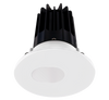 2 Inch Recessed LED Downlight - 8 Watt - 3000 Kelvin - 600 Lumen - White Reflector - Round Slot Aperture Trim - 38 Degree Beam Angle - Type IC Damp - Air-Tight - Energy Star - T24 - CRI 90+