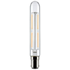 SATCO S21374 clear tubular LED filament bulb with bayonet base