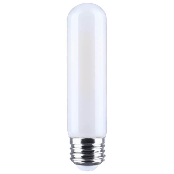 SATCO S21349R1 5.5W T10 LED Filament Bulb, Frost, 4000K, E26, Dimmable