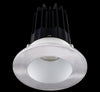2 Inch Recessed LED Downlight - 8 Watt - 2700 Kelvin - 580 Lumen - Alzak Reflector - Round Chrome Trim - 38 Degree Beam Angle - Type IC Damp - Air-Tight - Energy Star - T24 - CRI 90+