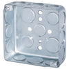 M226D 4" x 4" x 1-1/2" Drawn Metal Box with 1/2" & 3/4" Knockouts