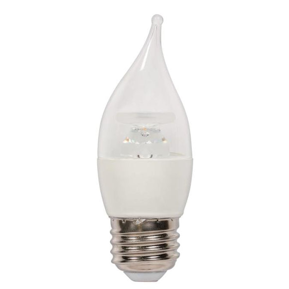 Westinghouse 0512300 C11 LED Decorative Light Bulb, 5 Watt, 2700 Kelvin, E26 Base
