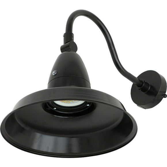 Morris Products 75121B Gooseneck Outdoor Fixture - Color Selectable - Black Finish