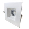 Luxrite LR23267 4 inch Regressed Square Canless Spotlight - 3CCT - White Finish