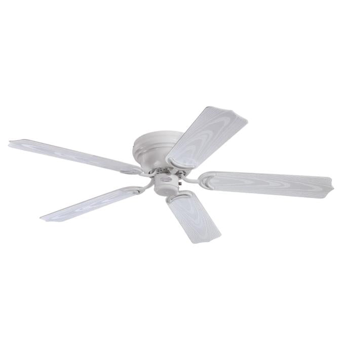 Westinghouse 7217200 Indoor Outdoor Ceiling Fan, 48 inch, White Finish. White ABS Blades