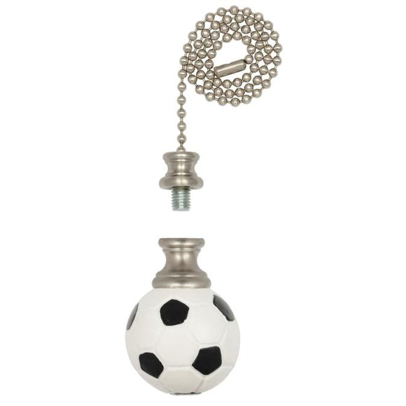 Westinghouse 1001300 Soccer Ball Finial, 12-inch Beaded Pull Chain