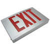 Exitronix 400U-8-WB-BA - Universal Die Cast Aluminum EXIT sign - 8 inch Red Letters - NiCad Battery - Brushed Aluminum Enclosure W/Brushed Aluminum Face
