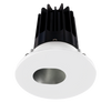 2 Inch Recessed LED Downlight - 8 Watt - 4000 Kelvin - 620 Lumen - Chrome Reflector - Round Slot Aperture Trim - 38 Degree Beam Angle - Type IC Damp - Air-Tight - Energy Star - T24 - CRI 90+
