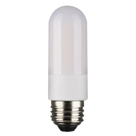 Satco S11224 8 Watt T10 LED - Frosted - Medium base - 3000K - High Lumen - 120 Volt - 90 CRI - Dimmable - Carded