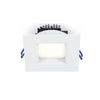 Lotus LED Lights LL4SR-3018K-WH - 4 Inch Square Regressed Plenum Rated LED Downlight - 14.5 Watt - Dim to Warm - White Trim