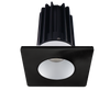 2 Inch Recessed LED Downlight - 8 Watt - 4000 Kelvin - 620 Lumen - Alzak Reflector - Square Black Trim - 38 Degree Beam Angle - Type IC Damp - Air-Tight - Energy Star - T24 - CRI 90+