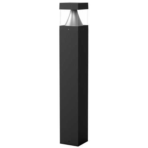 Morris Products 72322 LED Bollards Square Base with Top - Color & Wattage Selectable - Black 
