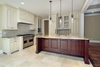 Pendant lighting in a kitchen