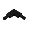 Luxrite LR43836 TrackRite - H-Track L-Connector - Black Finish
