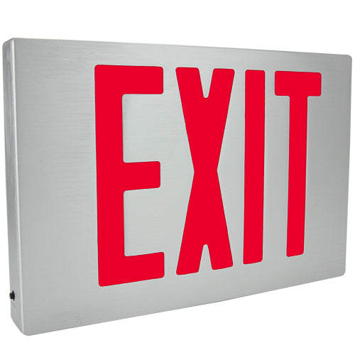 Exitronix 400U-8-LB-WW - Universal Die Cast Aluminum EXIT sign - 8 inc ...
