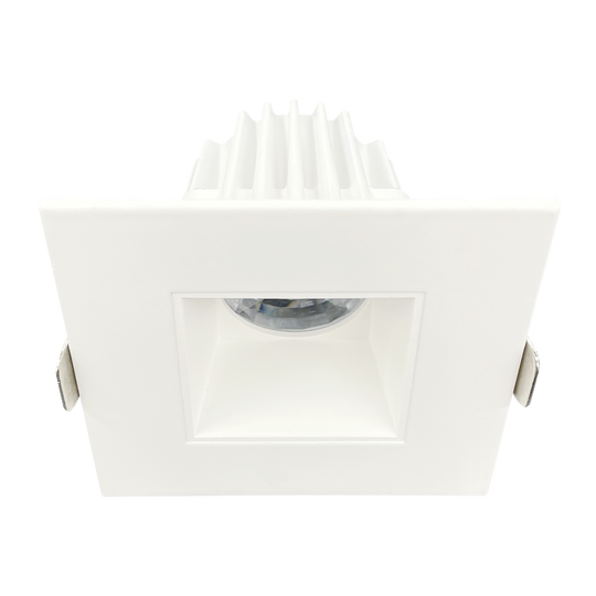 Luxrite LR23277 2 inch Regressed Square Canless Spotlight - 5 CCT - White Finish