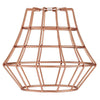 Westinghouse 8508500 Brushed Copper Angled Bell Cage Shade, 2.25 Inch Fitter