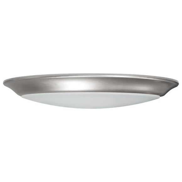 Satco 62/1673 10 inch - LED Disk Light - 5000K - 6 Unit Contractor Pack - Brushed Nickel Finish