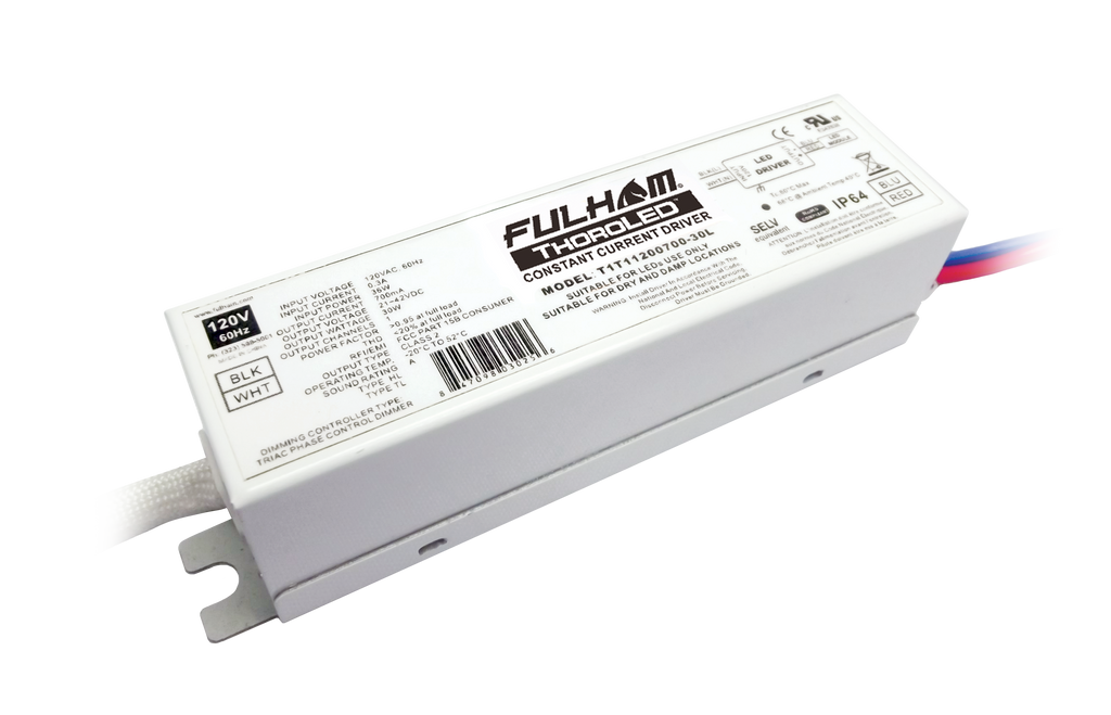 ThoroLED - Single Channel - Triac Dimming LED Driver - 120V Input - 70 ...