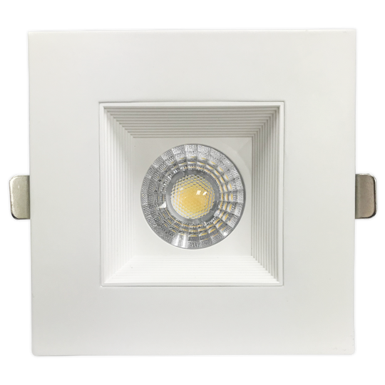 Luxrite LR23267 4 inch Regressed Square Canless Spotlight - 3CCT - White Finish