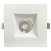 Luxrite LR23267 4 inch Regressed Square Canless Spotlight - 3CCT - White Finish