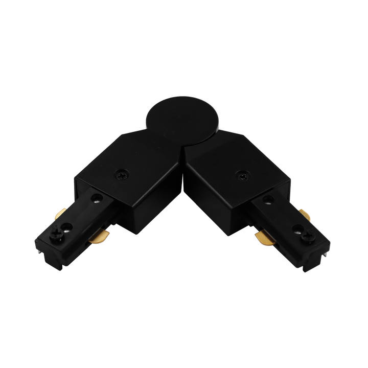Luxrite LR43824 TrackRite - H-Track Adjustable Connector - Black Finish