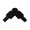 Luxrite LR43824 TrackRite - H-Track Adjustable Connector - Black Finish