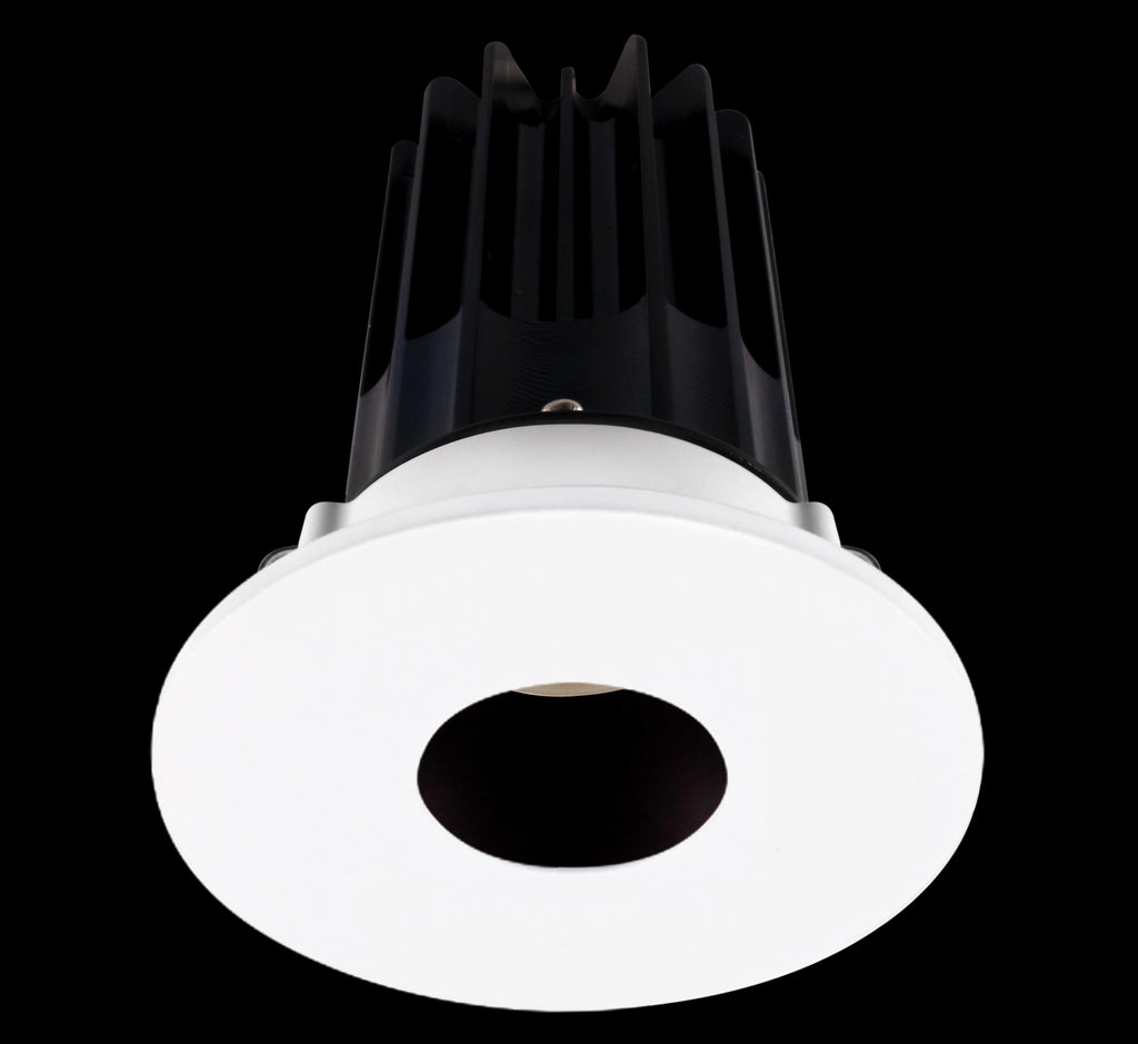 Lotus LED 2 Inch Round Recessed LED 15 Watt High Output Designer Series - 2700 Kelvin - 24 Degree Beam Spread - Bronze Reflector - Pinhole Trim