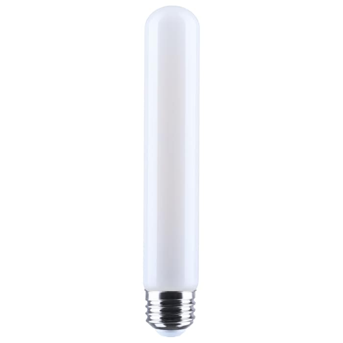 SATCO S21357R1 frost T9 LED bulb, front view