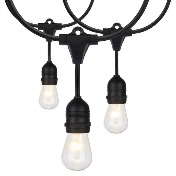 Satco S8035 24Ft - Incandescent String Light - Includes 12-S14 bulbs - 120 Volts