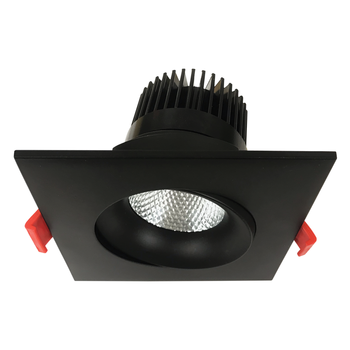 Luxrite LR32181 Single Head Gimbal 5CCT Black Canless Spotlight - LEDMHDL1/5CCT/9/G/BK