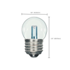 Satco S9160 1.2W S11 LED Sign Bulb, Clear, 2700K, E26, 120V