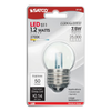 Satco S9160 1.2W S11 LED Sign Bulb, Clear, 2700K, E26, 120V