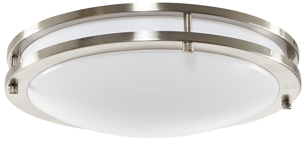 Luxrite LR23282 - 14 Inch Surface Mount LED fixture -  18 Watt - 5CCT Select - Chrome Finish - Dimmable - Energy Star