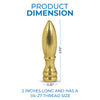 Westinghouse 7013500 Lamp Accessory Lamp Finial Solid Brass