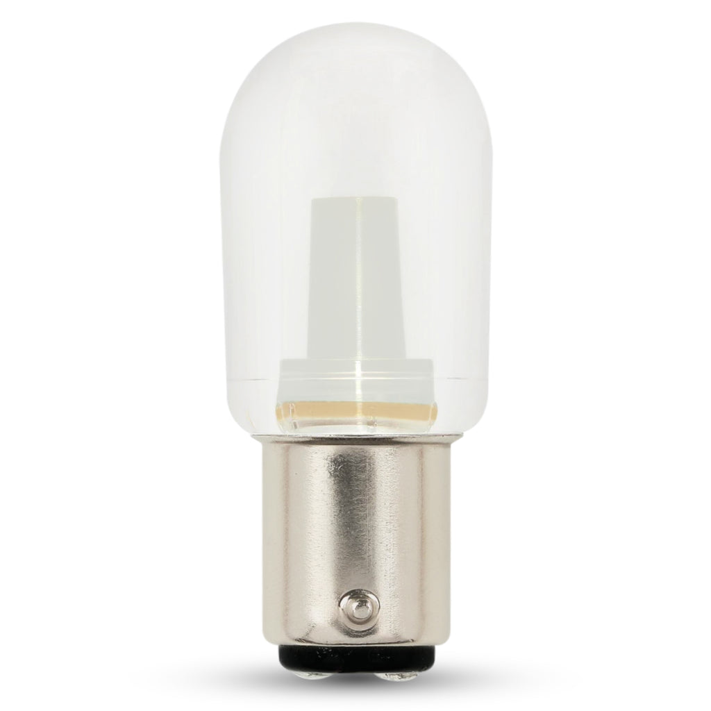 Westinghouse 4512000 T7 LED Specialty Light Bulb - 1.5 Watt - Clear - 2700 Kelvin - D.C. Bayonet Base