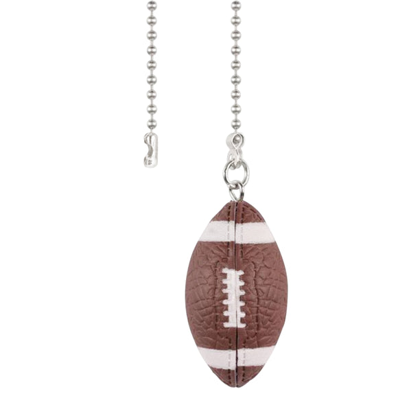 Westinghouse 7717900 Football Pull Chain - Brushed Nickel Finish with 12-inch beaded chain