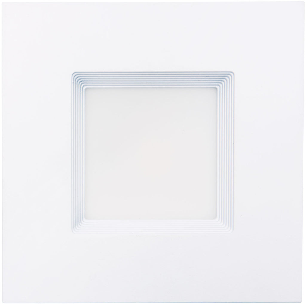 LUXRITE LR23788 14 Watt LED 5-6 Inch Square Baffled Trim DownLight - Dimmable - 5 CCT - 1100 Lumens - Wet Location Rated - 120 Volts