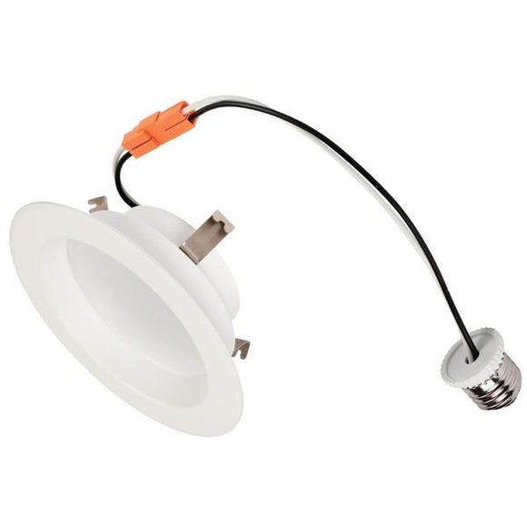 Westinghouse 5175000 Recessed LED Retrofit Kit - 4 inch Dimmable -  10 Watt - 120 Volt - 3000 Kelvin - Medium Screw E26 Base - White Finish