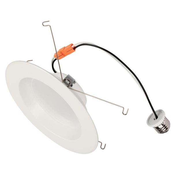 Westinghouse 5177000 Recessed LED Retrofit Kit - 5-6 inch Dimmable - 13 Watt - 120 Volt - 3000 Kelvin - Medium Screw E26 Base - White Finish