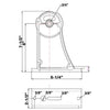 MORRIS 74032A -  Pole Arm Mount Bronze