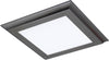 NUVO Lighting 62/1271 Blinkâ„¢ Plus LED Surface Mount Downlight Fixtures - 18 Watt - 12x12 Inch - 4000 Kelvin - Gun Metal Finish