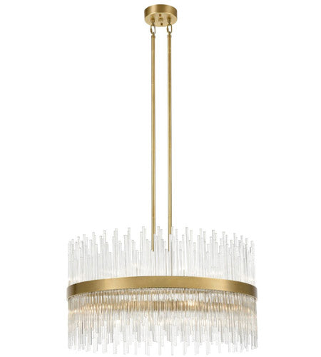 Zeev Lighting CD10313 - Citadel Collection Contemporary Chandelier - Aged Brass
