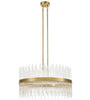 Zeev Lighting CD10313 - Citadel Collection Contemporary Chandelier - Aged Brass