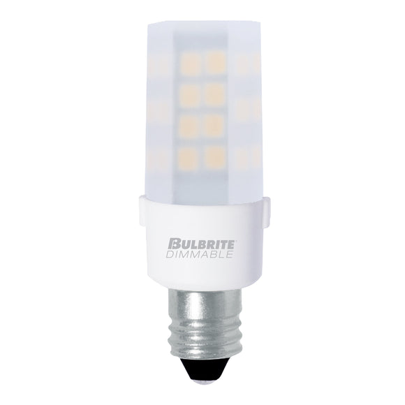 Bulbrite 770582 4.5 Watt T4 LED White Mini Candelabra Base