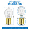 Westinghouse 0372600 12 Watt Incandescent S8 Specialty Low Voltage Clear - 2700 Kelvin - Warm White - 120 Lumens - BA15s-Single Contact Bayonet Base - 12 Volt - Card - 2-Pack