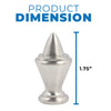 Westinghouse 7016400 Modern Acorn Lamp Finial Brushed Nickel Finish